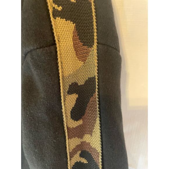 D&F Denim & Flower Ricky Singh Men's Black Camo Hooded GUC - Picture 3 of 7